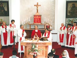 本所教会ゆかりの司祭たちによる共同司式