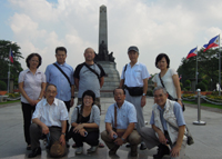 フィリピン巡礼　フィリピンの英雄ホセ・リサール記念公園で