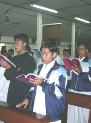 ミャンマーの教会との協力関係